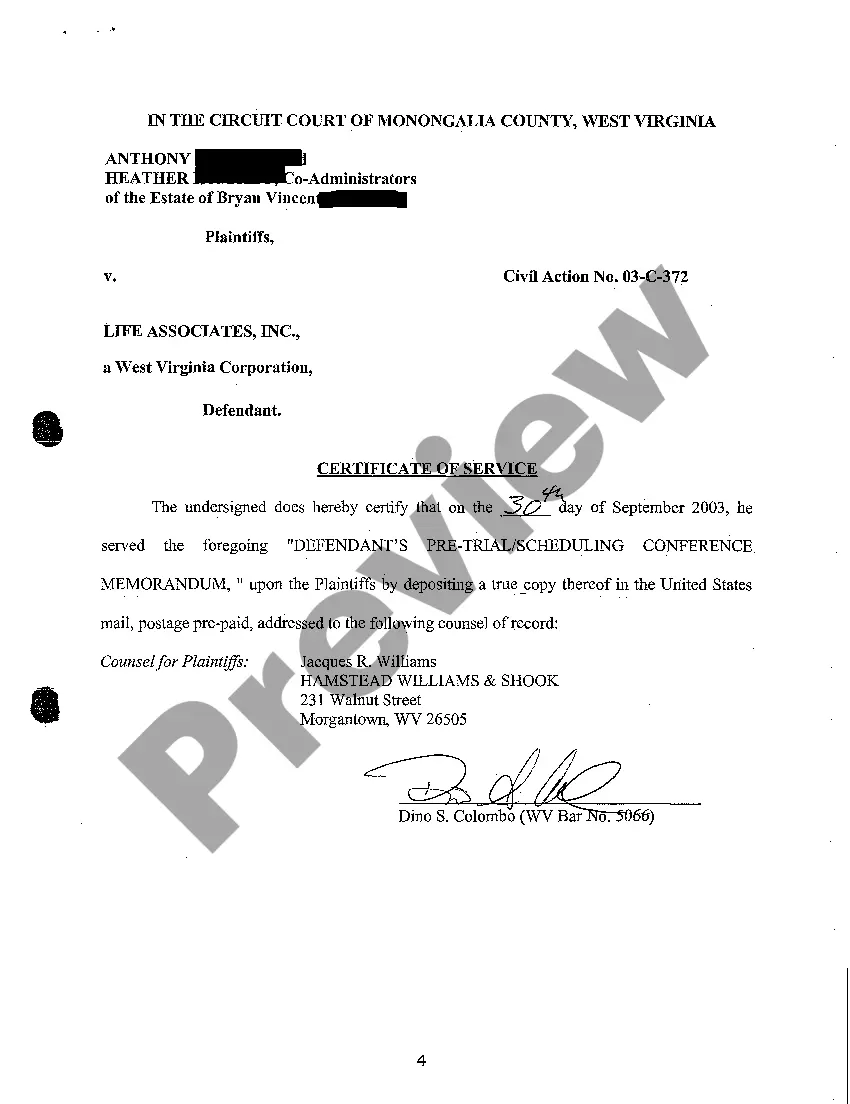 Preview A06 Defendant's Pretrial Scheduling Conference Memorandum