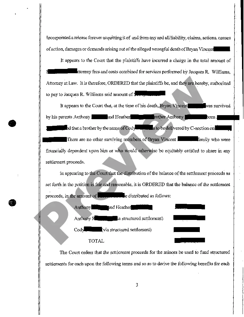 Get A11 Order Approving Settlement Preview A11 Order Approving Settlement