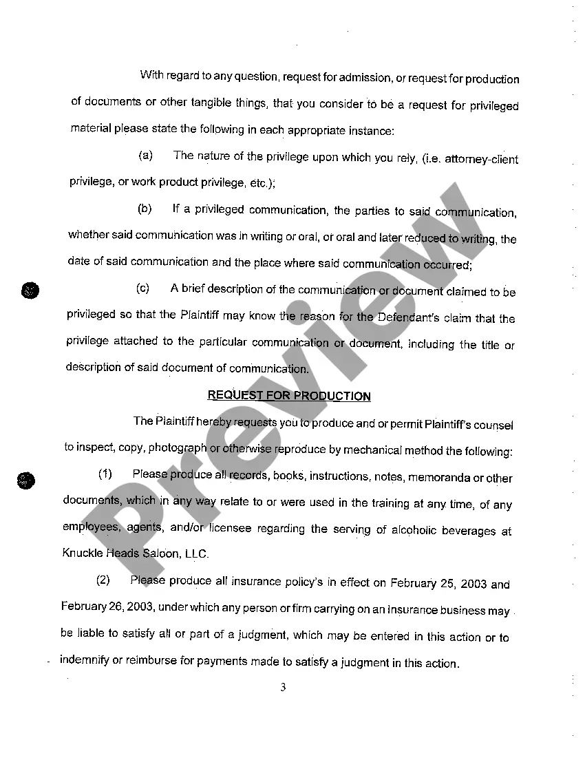 Get A02 Plaintiff's First Set of Combined Discovery Requests to Defendant Preview A02 Plaintiff's First Set of Combined Discovery Requests to Defendant