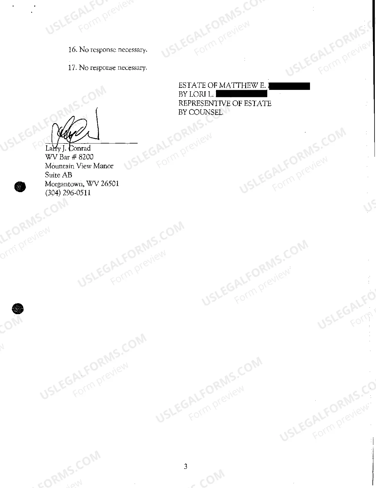 Preview A05 Defendant's Answer to Complaint