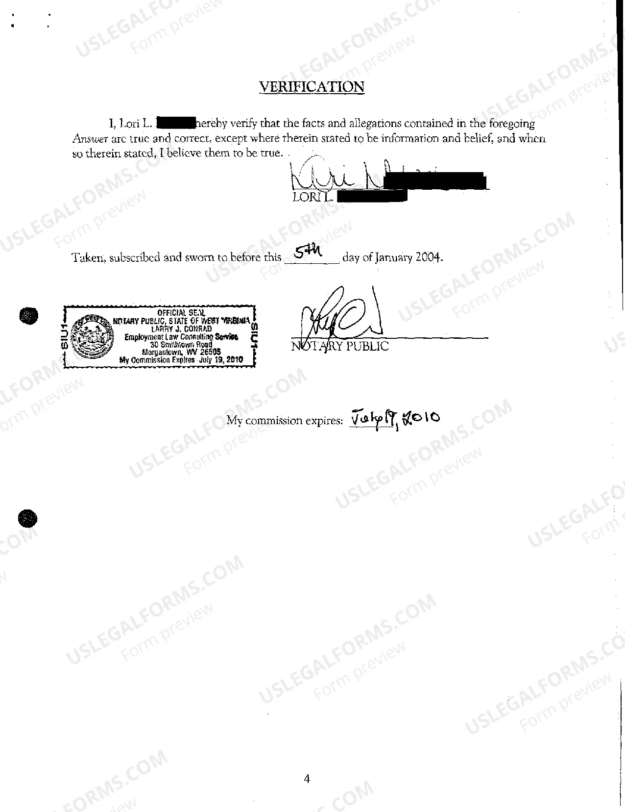 Preview A05 Defendant's Answer to Complaint