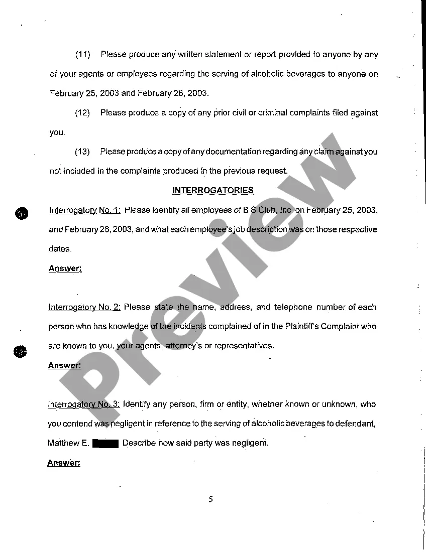 Preview A12 Plaintiff's First Set of Combined Discovery Requests to Defendant