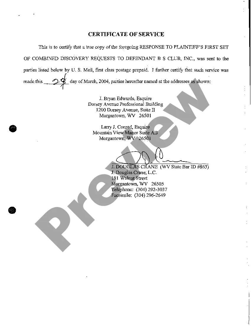 Preview A14 Response to Plaintiff's First Set of Combined Discovery Requests to Defendant