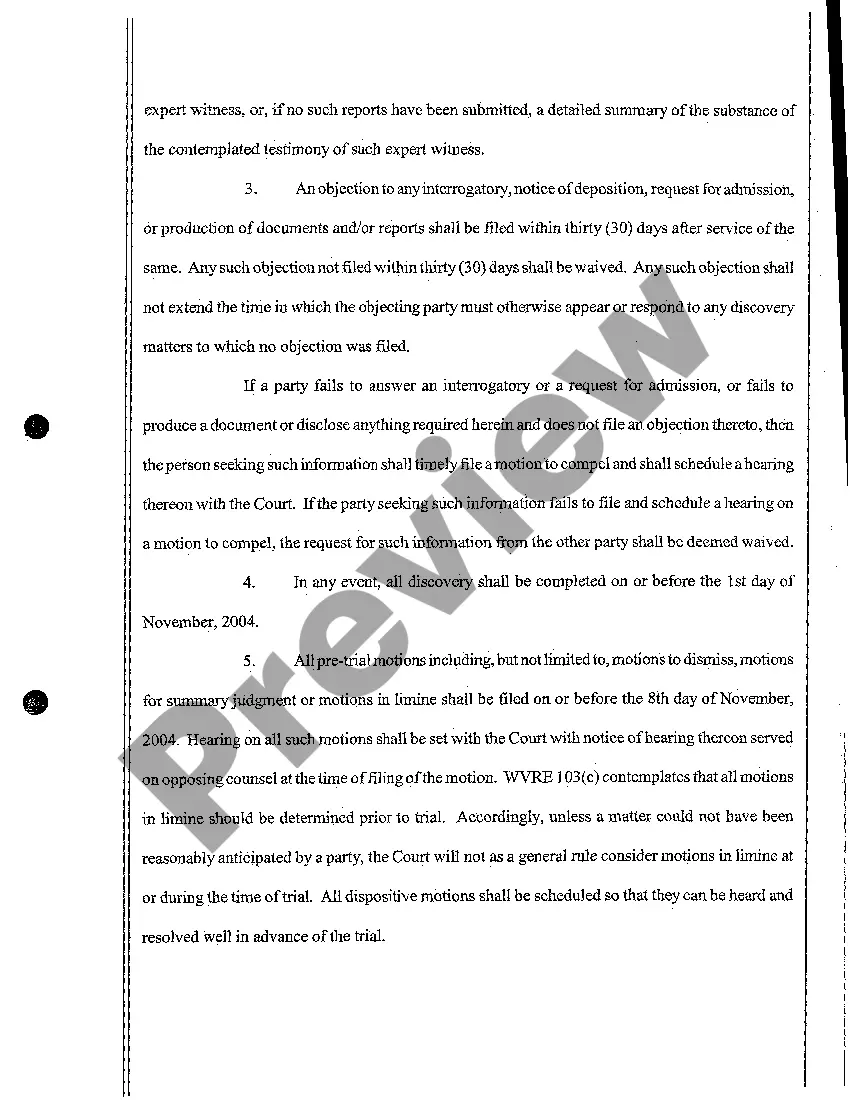 Get A07 Scheduling Order Preview A07 Scheduling Order