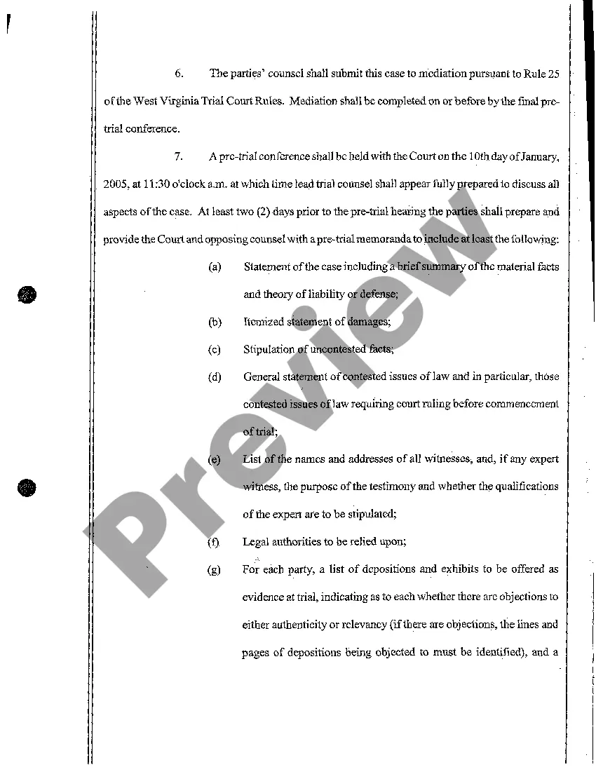 Get A07 Scheduling Order Preview A07 Scheduling Order