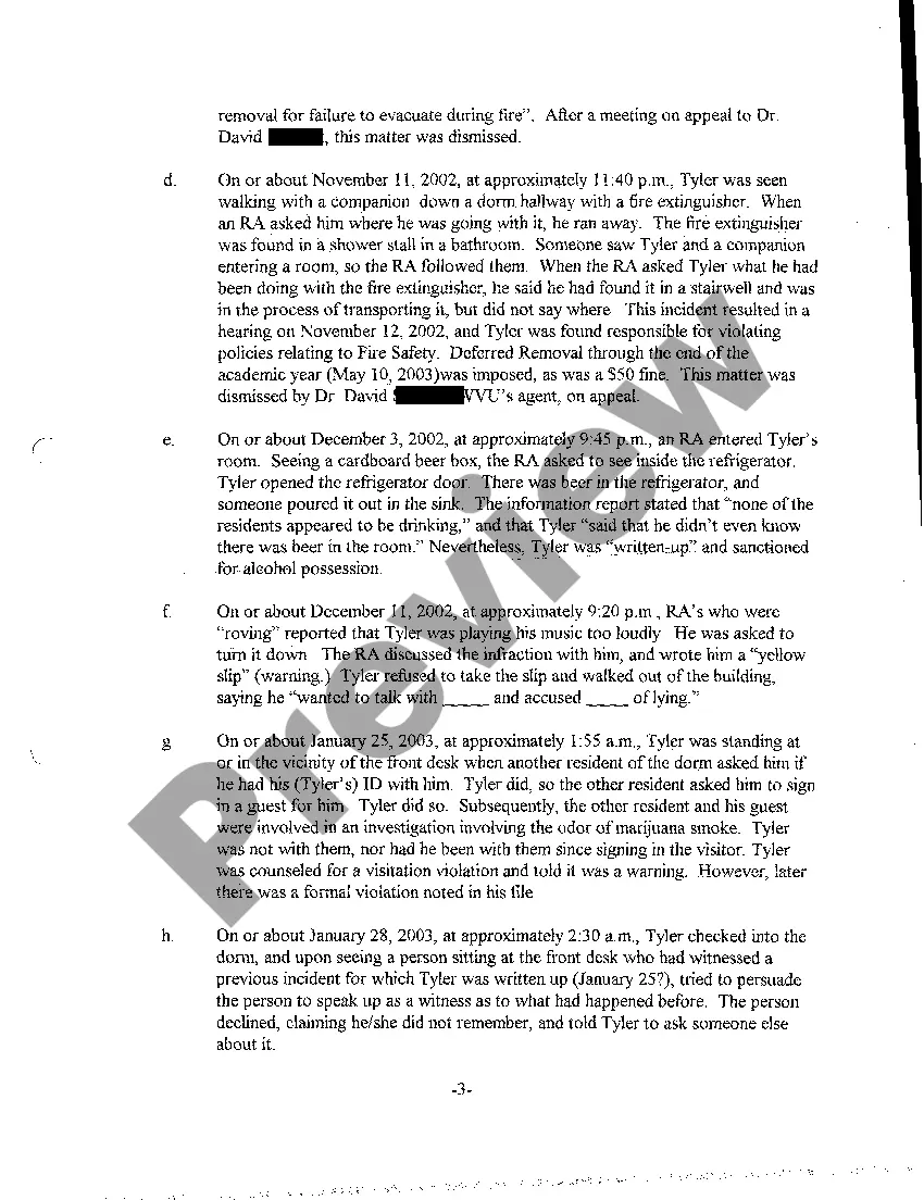Preview A02 Petition For Writ of Certiorari and Review and For Temporary Injunction from Evicting Petitioner from Occupancy of College Dormitory
