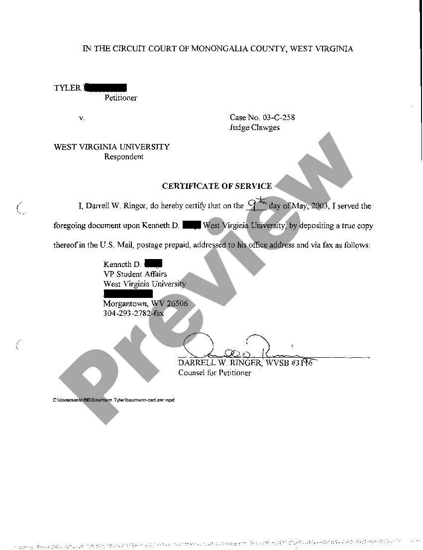 Preview A07 Order that Petition for Permanent Injunction be Withdrawn