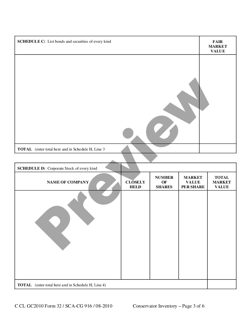 West Virginia Inventory Of A Conservator Us Legal Forms 4756