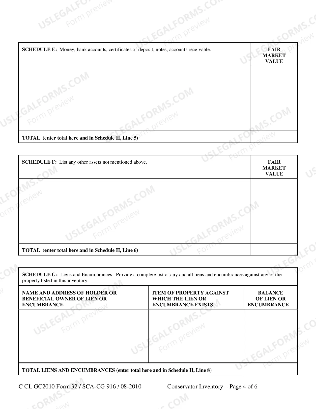 Preview Inventory of a Conservator