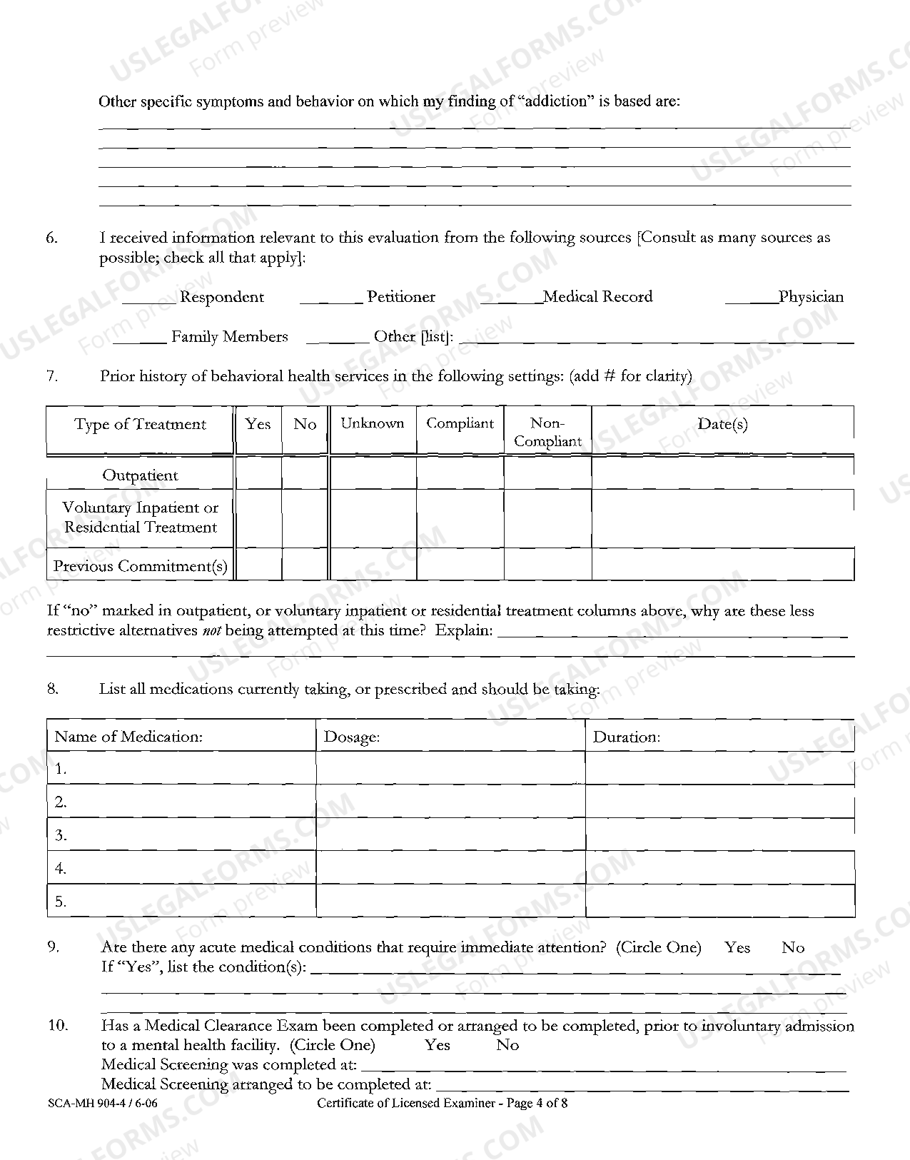 Certificate of Licensed Examiner West Virginia Code Section 2752, 3