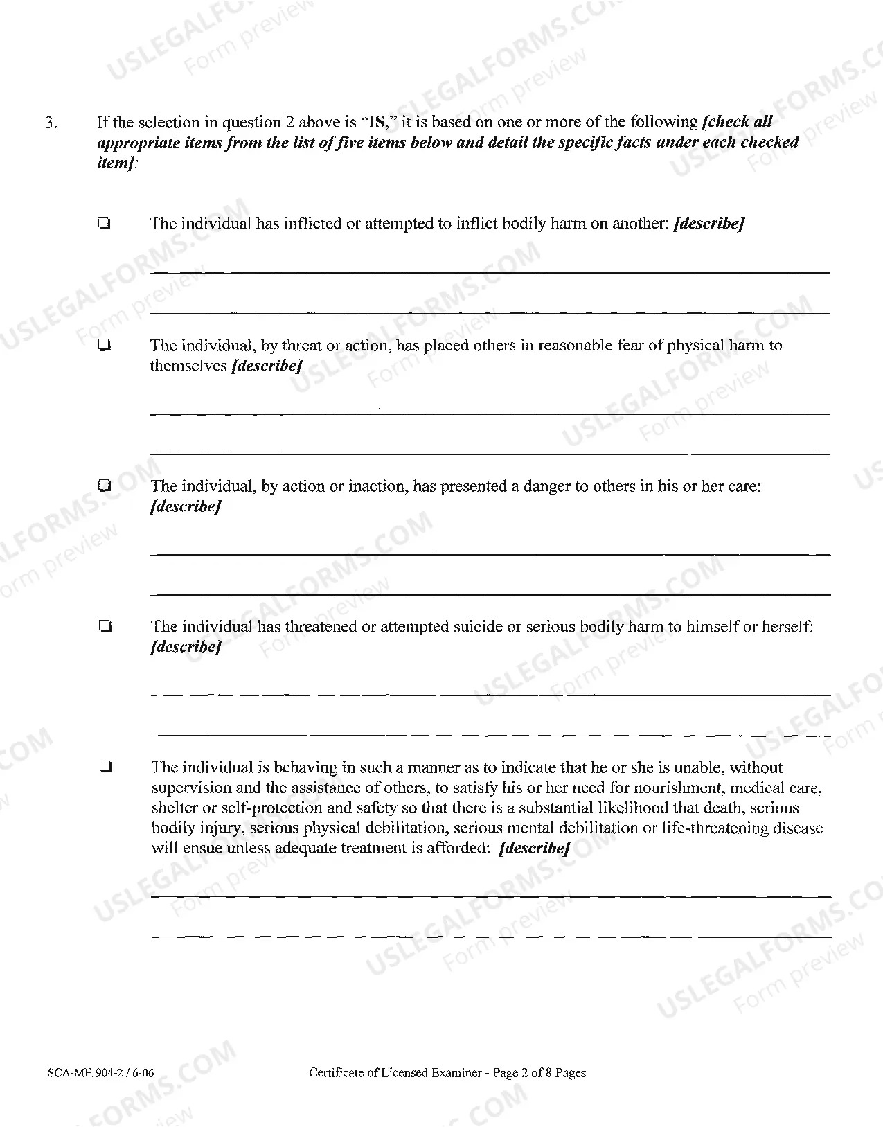 Preview Certificate of Licensed Examiner West Virginia Code: Section 27-5-2, 3, 4 and Section 27-5-11