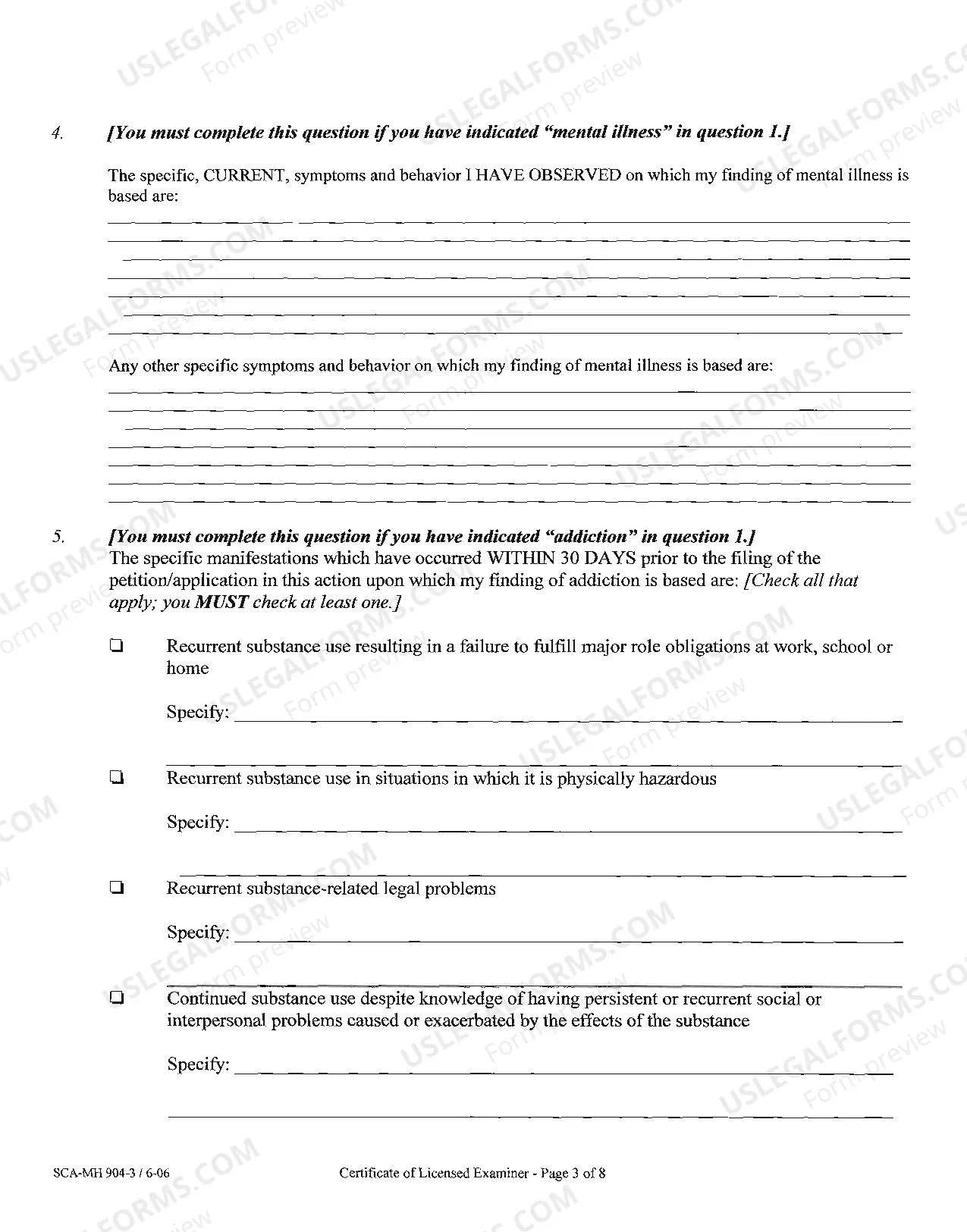 Preview Certificate of Licensed Examiner West Virginia Code: Section 27-5-2, 3, 4 and Section 27-5-11