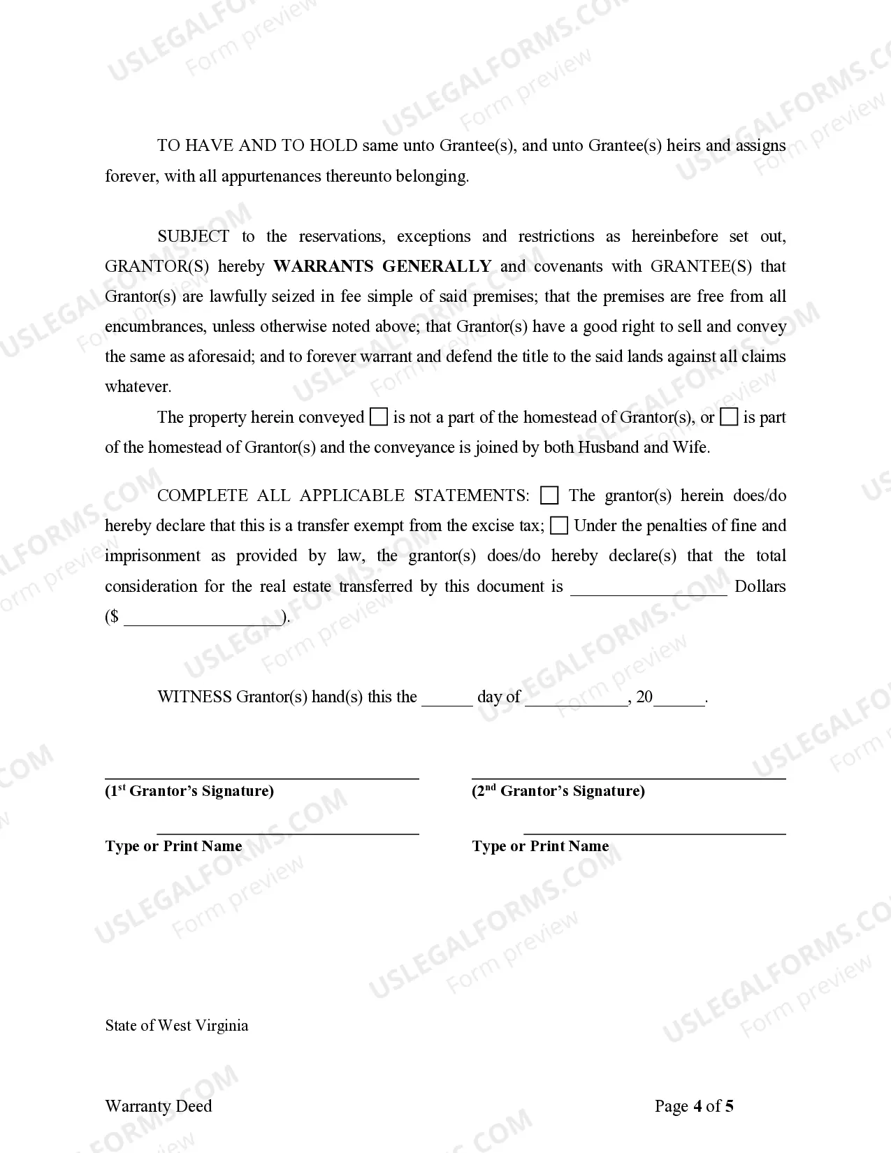 Preview Warranty Deed from Parents to Child with Reservation of Life Estate