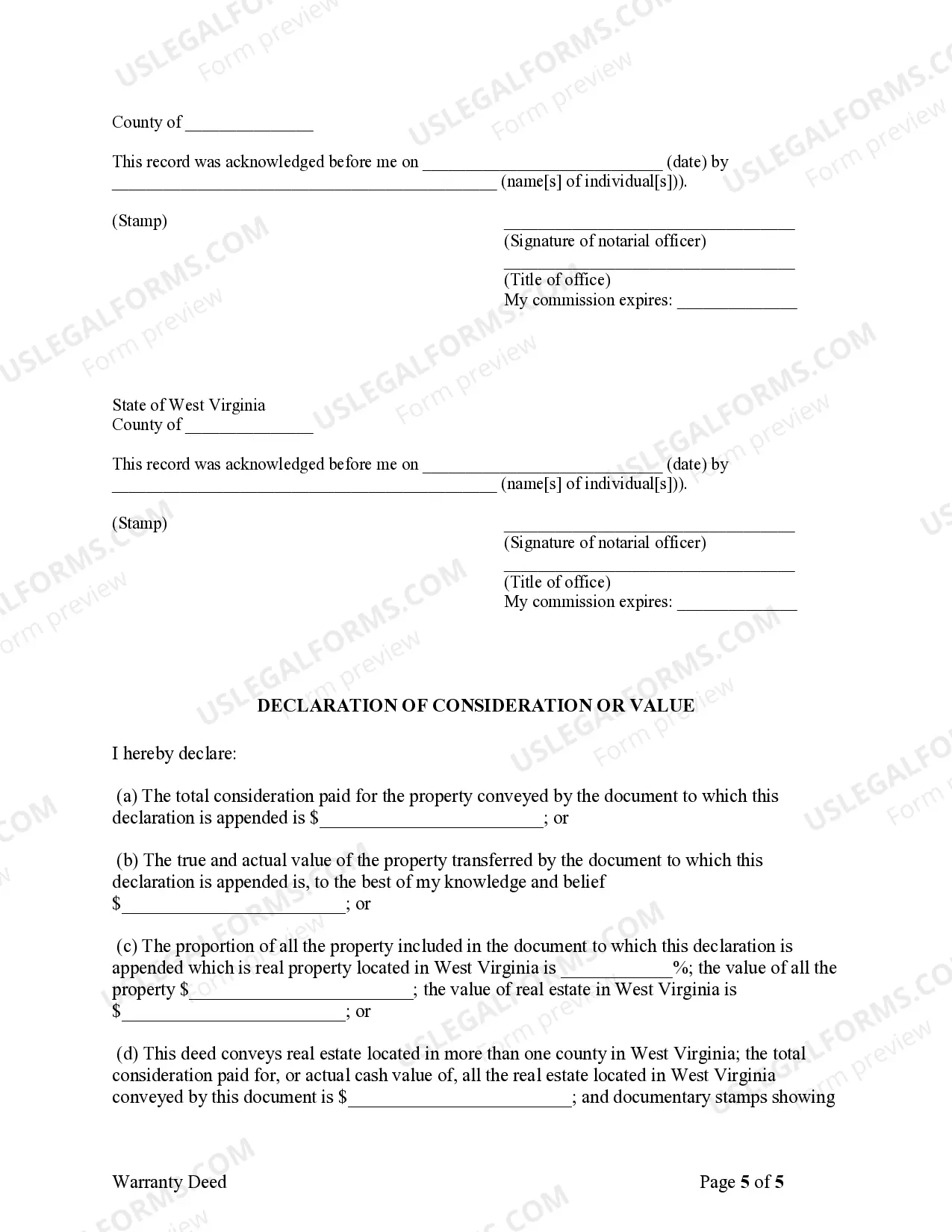 Preview Warranty Deed from Parents to Child with Reservation of Life Estate