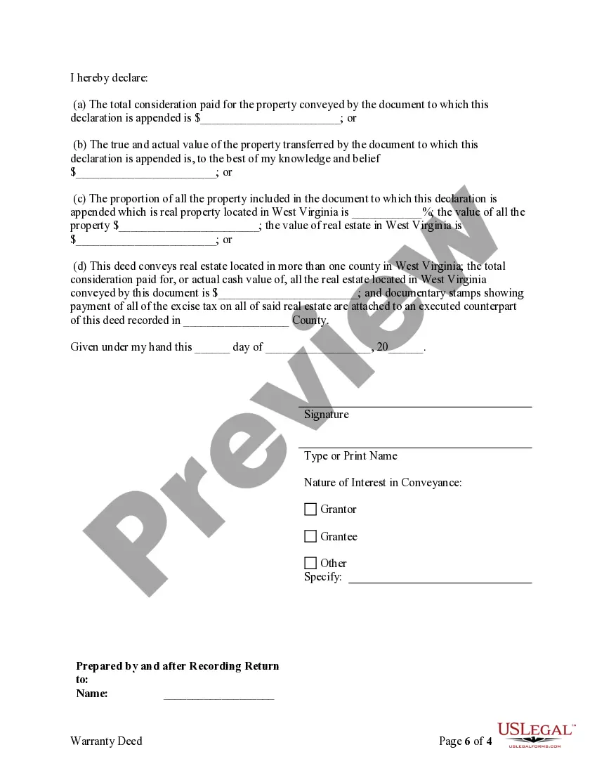 Preview Warranty Deed Converting Separate Property of one Spouse to both as Joint Tenants