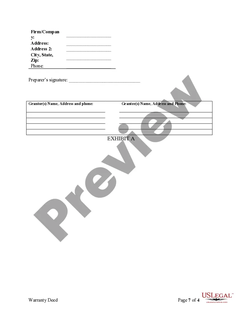 Preview Warranty Deed Converting Separate Property of one Spouse to both as Joint Tenants