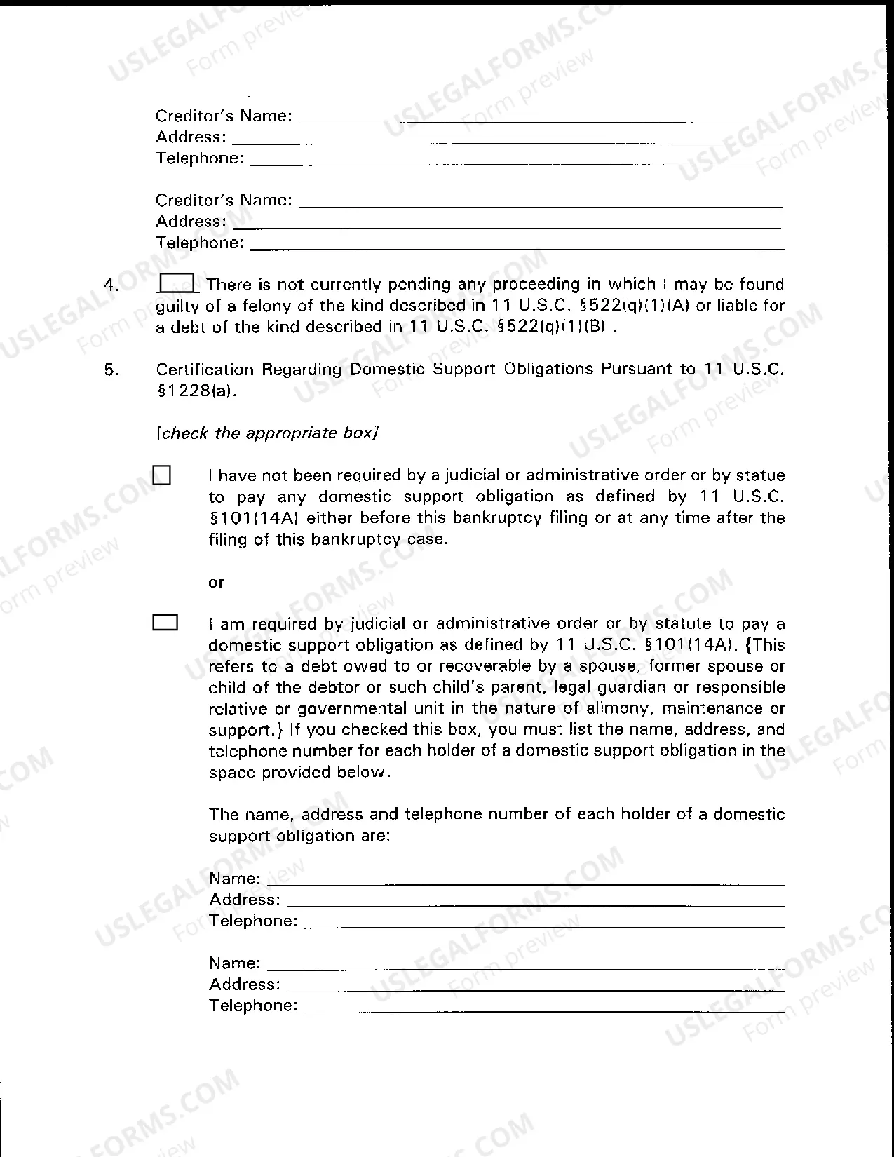 Preview Chapter 12 Affidavit for Entry of Hardship Discharge Order