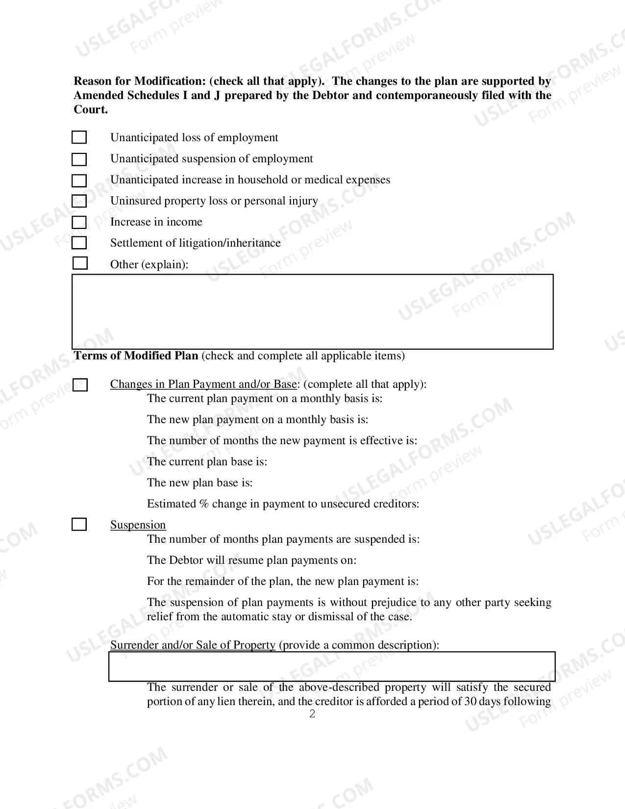 Preview Joint Stipulation and Order Authorizing Plan Modification