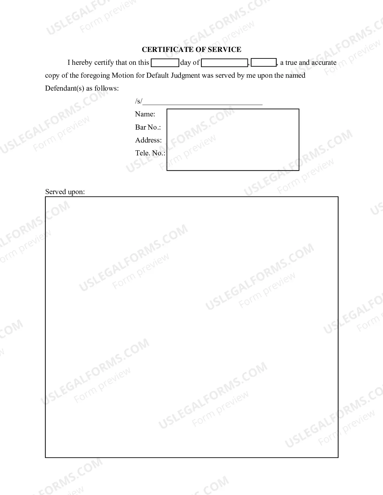 Preview Model Motion for Default Judgment and Proposed Order