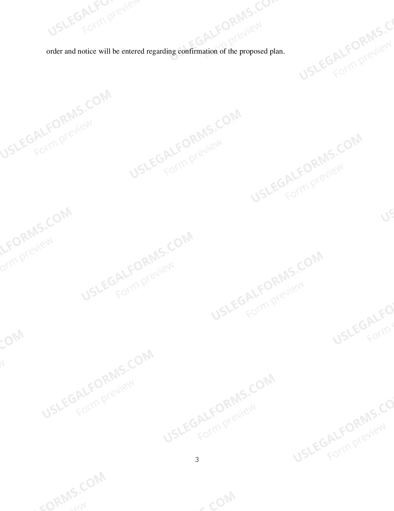 Preview Order Setting Disclosure Statement Hearing