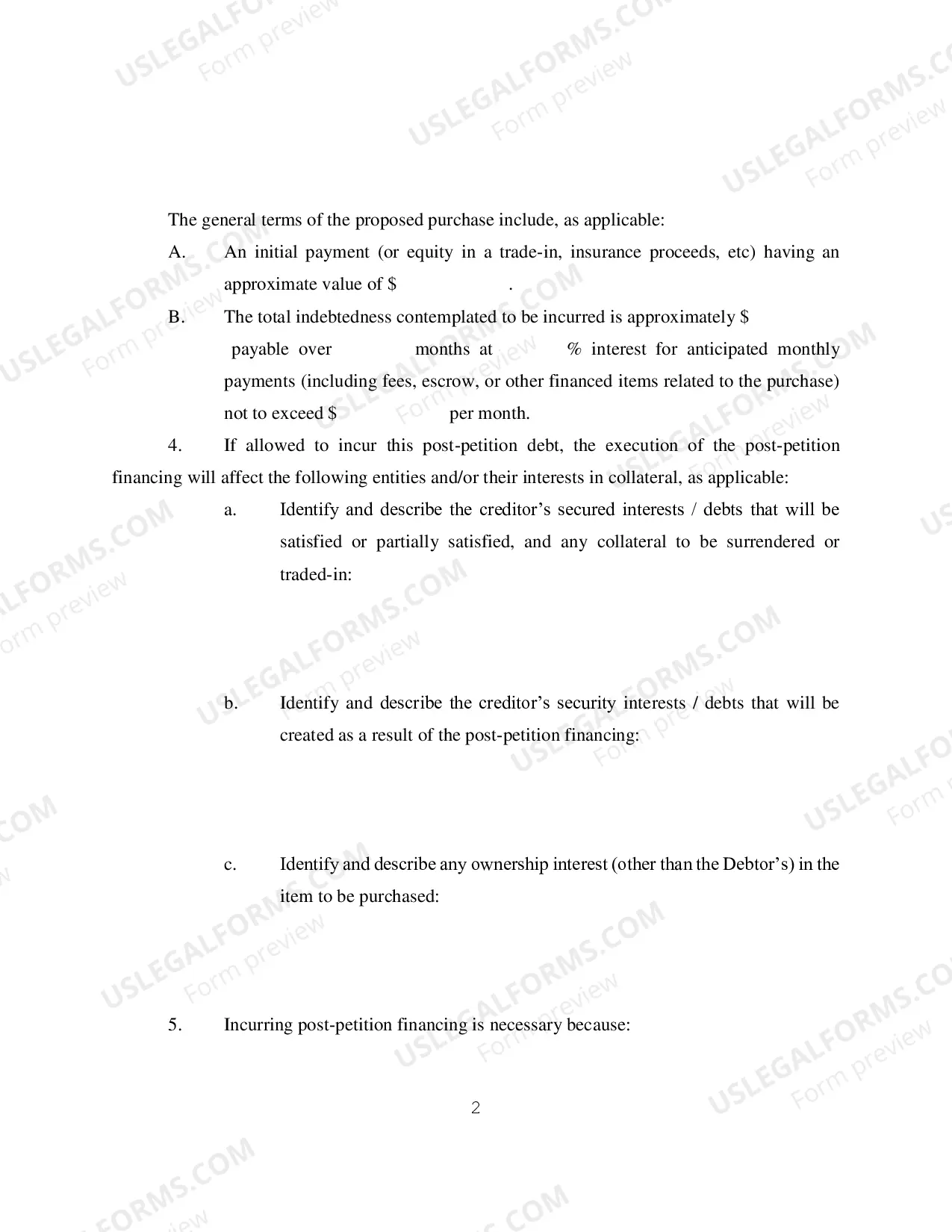 Preview Stipulation Authorizing Post Petition Debt in Chapter 13