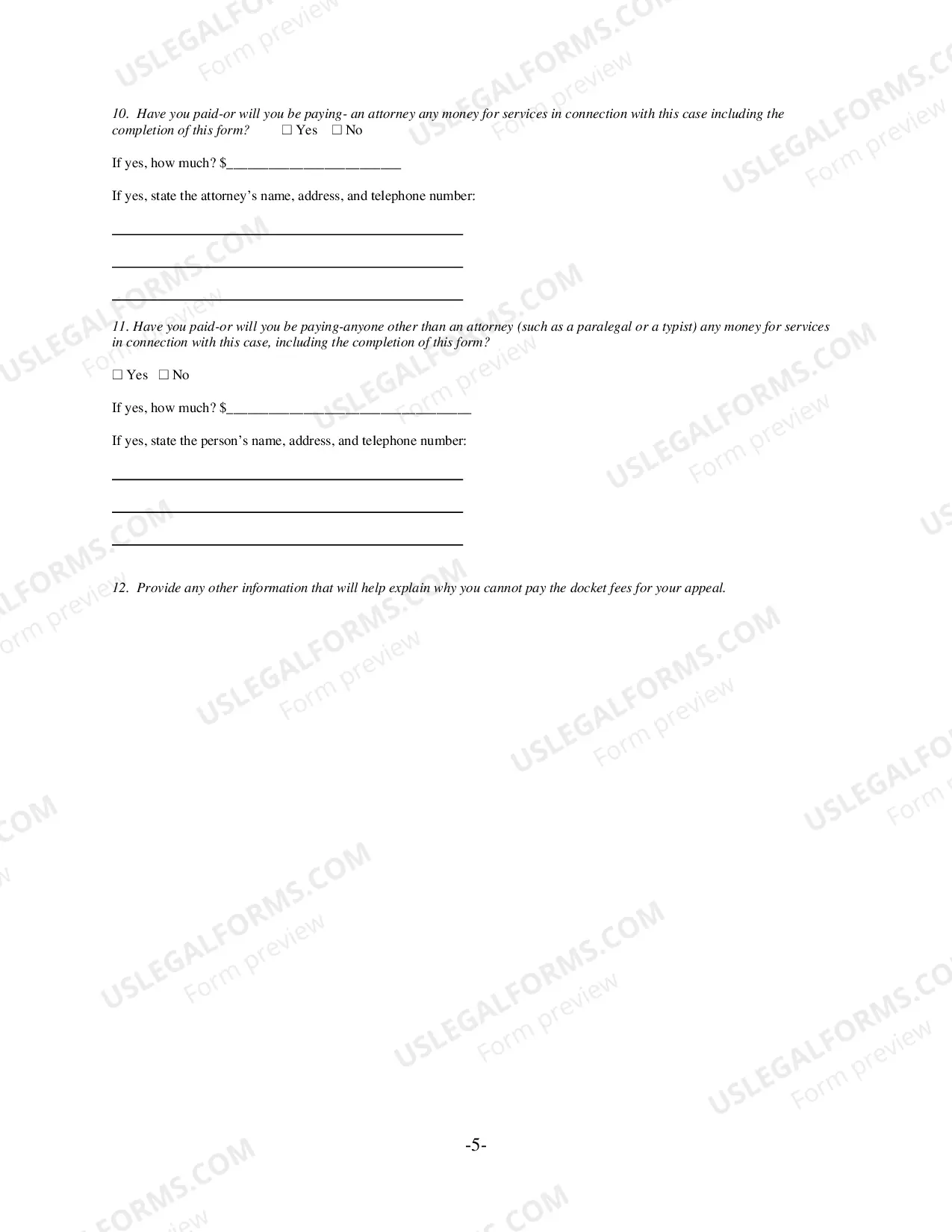 Preview IFP Affidavit