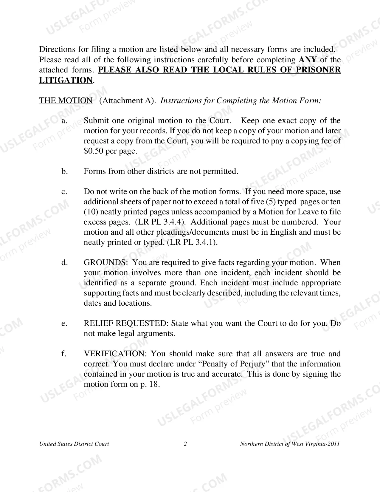 Preview Motion under 28 U.S.C. ' 2255 to Vacate, Set Aside ir Correct a Sentence by a Person in Federal Custody