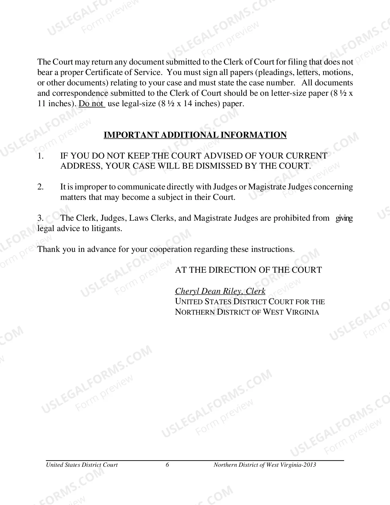 Preview Prisoner Complaint Package-Instructions and Forms for Filing a Civil Rights Complaint under 42 U.S.C. ' 1983