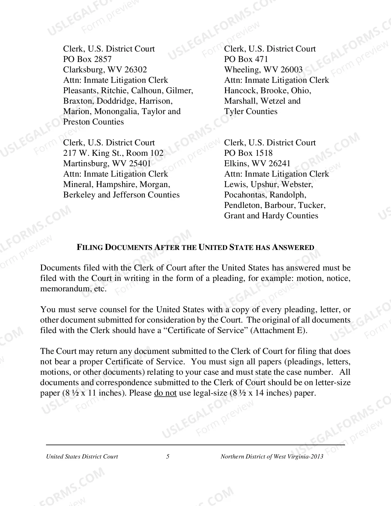 Preview Pro Se Prisoner Federal Tort Claim Act (FTCA) Forms Packet