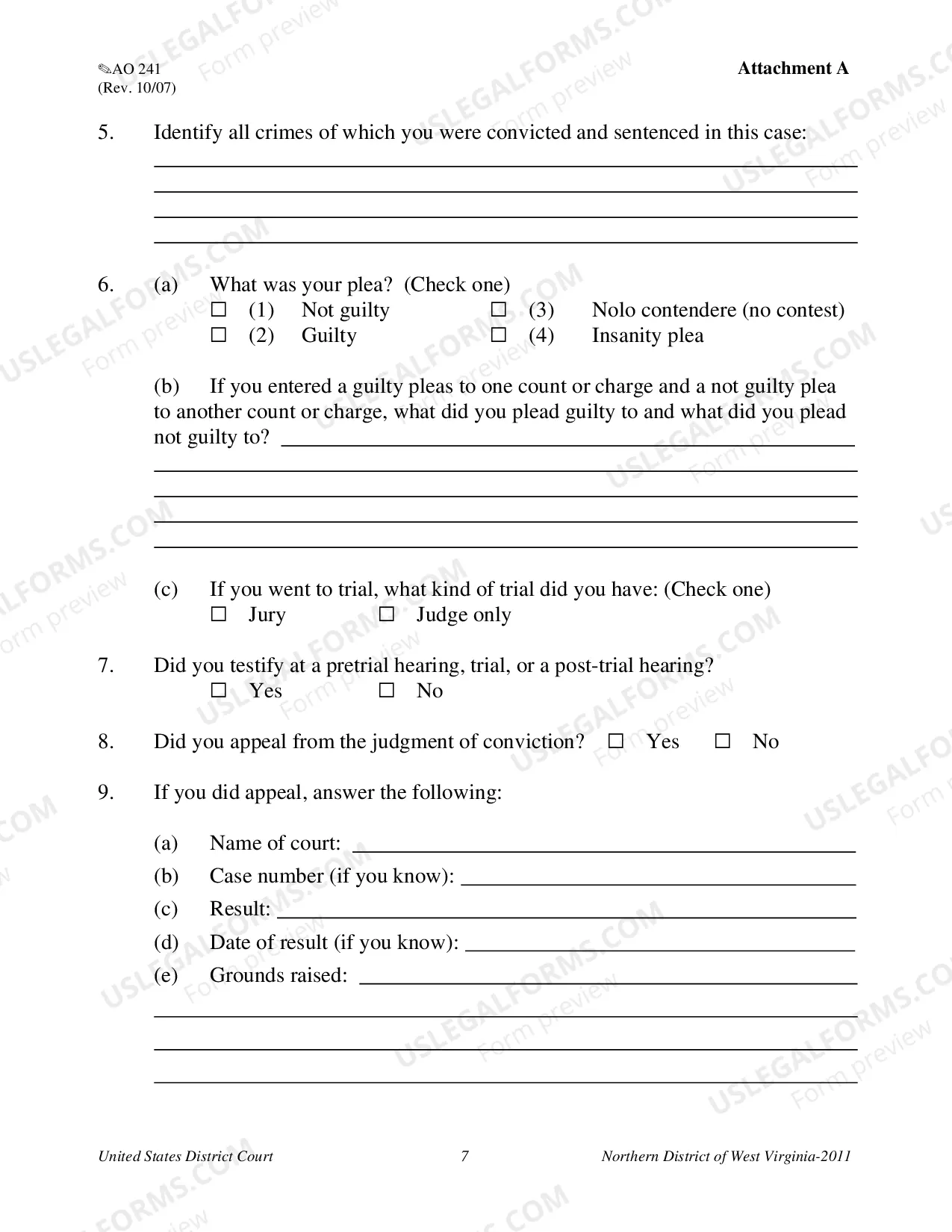 Preview State Habeas Corpus Package - 28 U.S.C. ' 2254