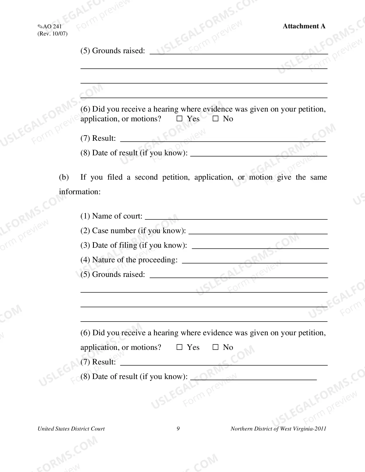 Preview State Habeas Corpus Package - 28 U.S.C. ' 2254