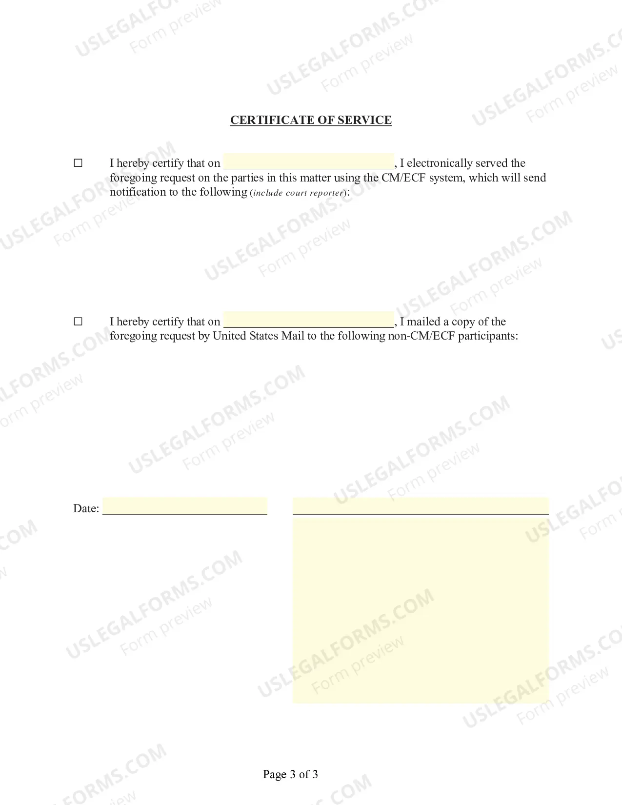 Preview Request for Redaction of Personal Identifiers