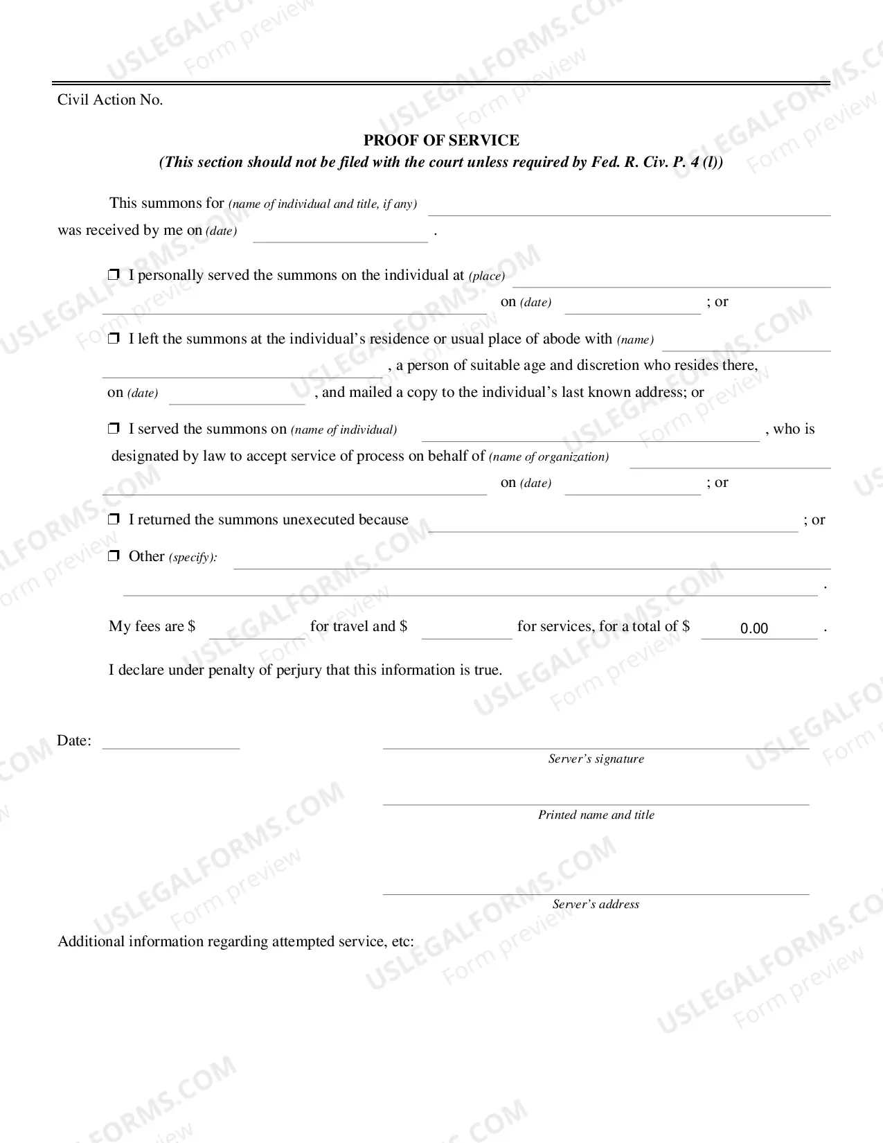 Preview Summons on an Amended Third-Party Complaint