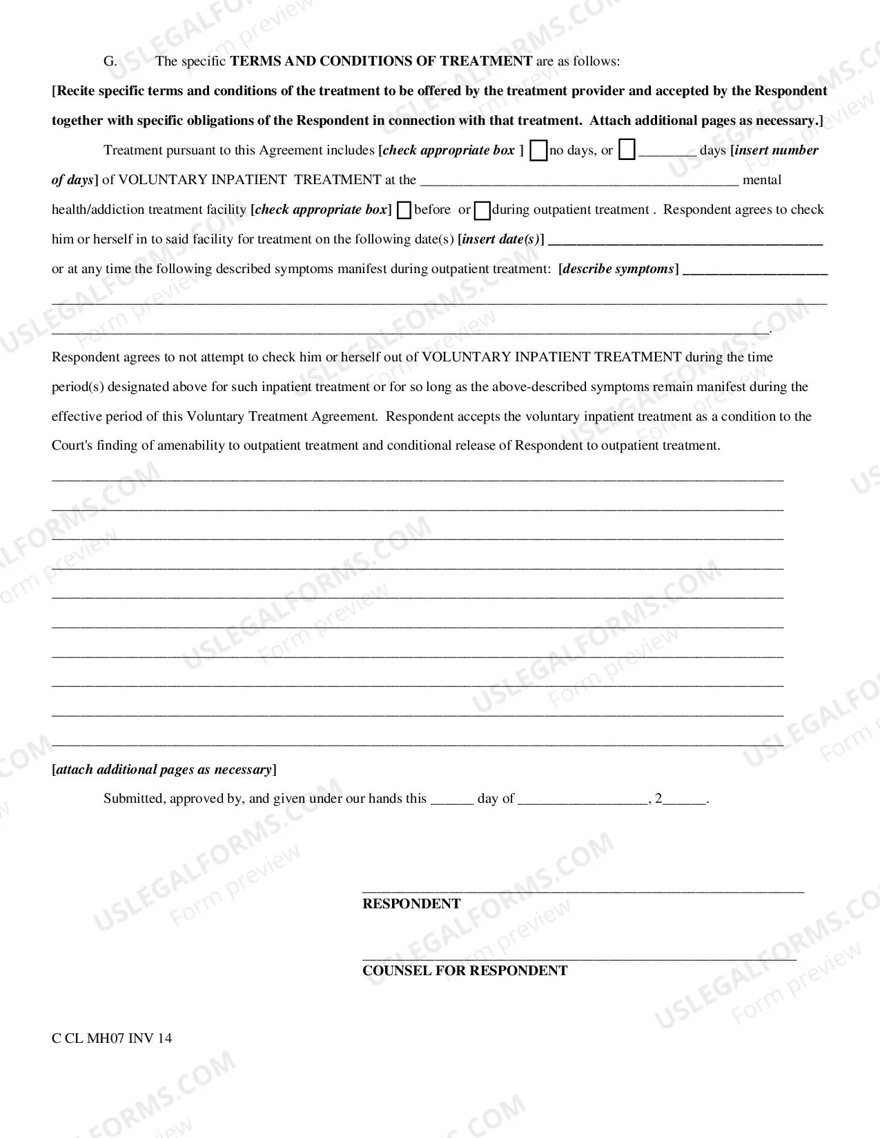 Preview Voluntary Treatment Agreement(VTA)