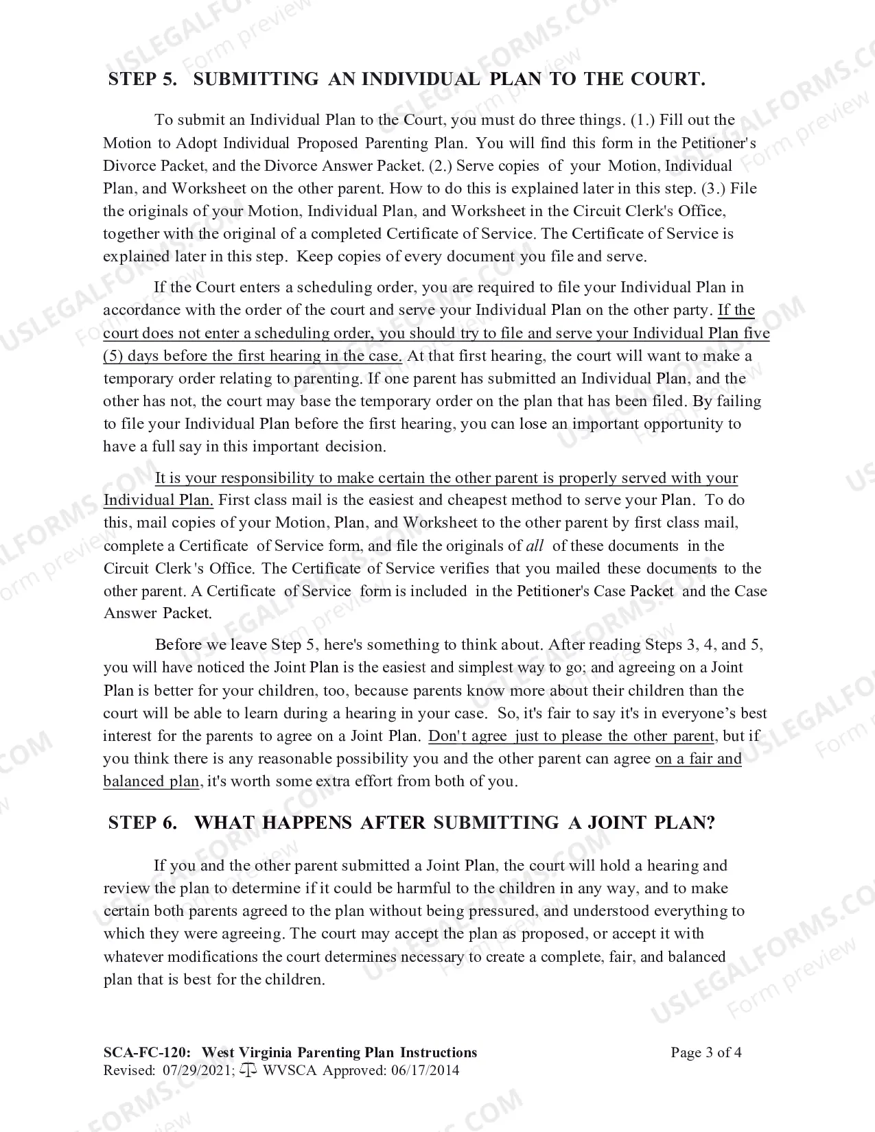 Preview Instructions