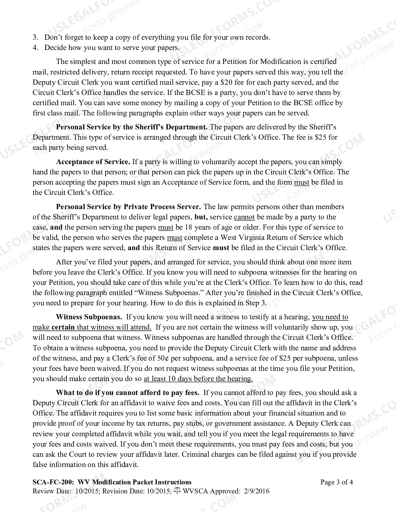 Preview Instructions