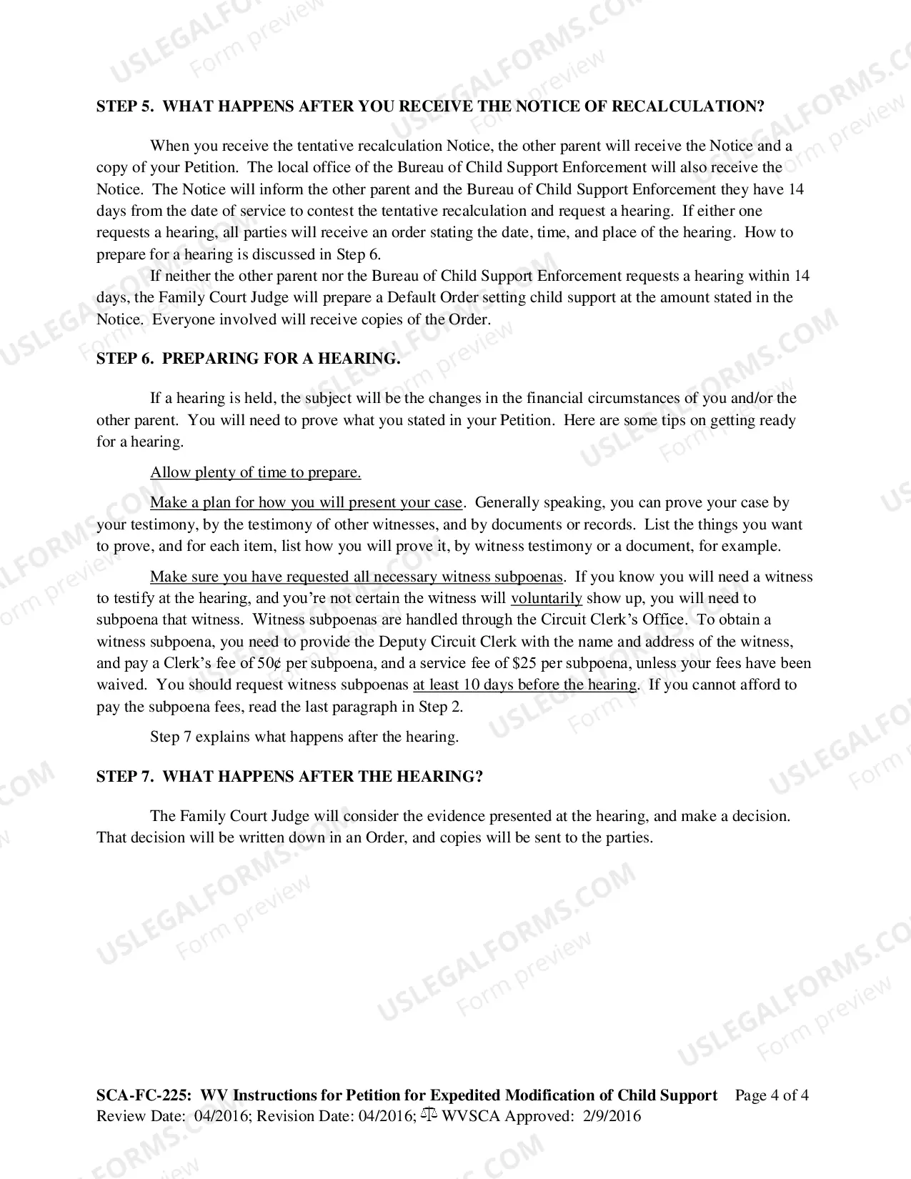 Preview Instructions