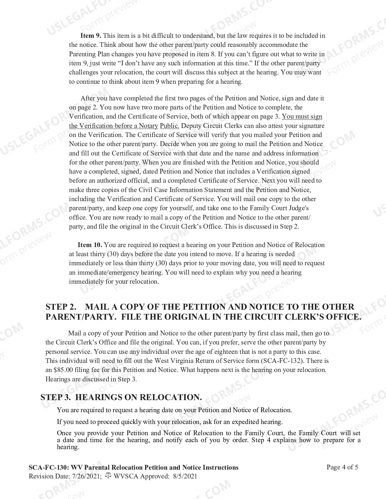 Preview Instructions