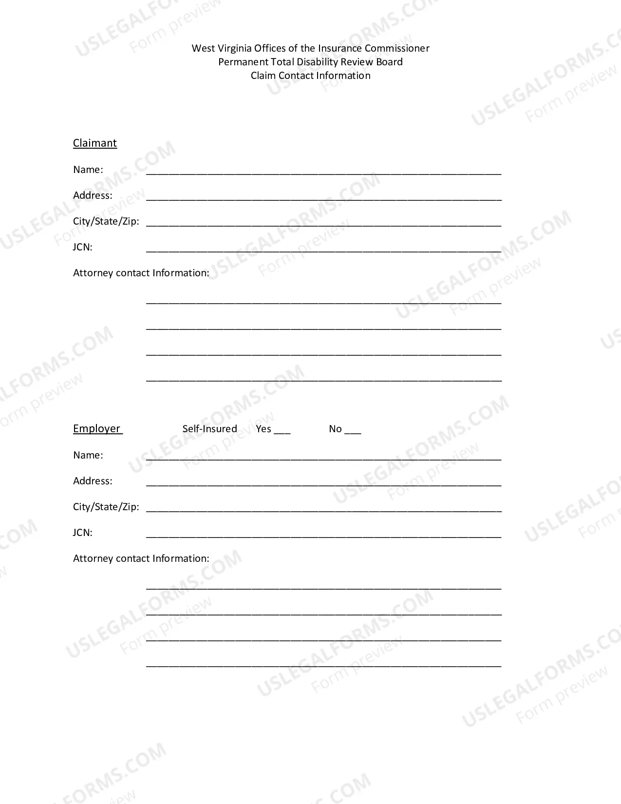 Preview Carrier/Self-Insured/TPA Request for Permanent Total Disability Review