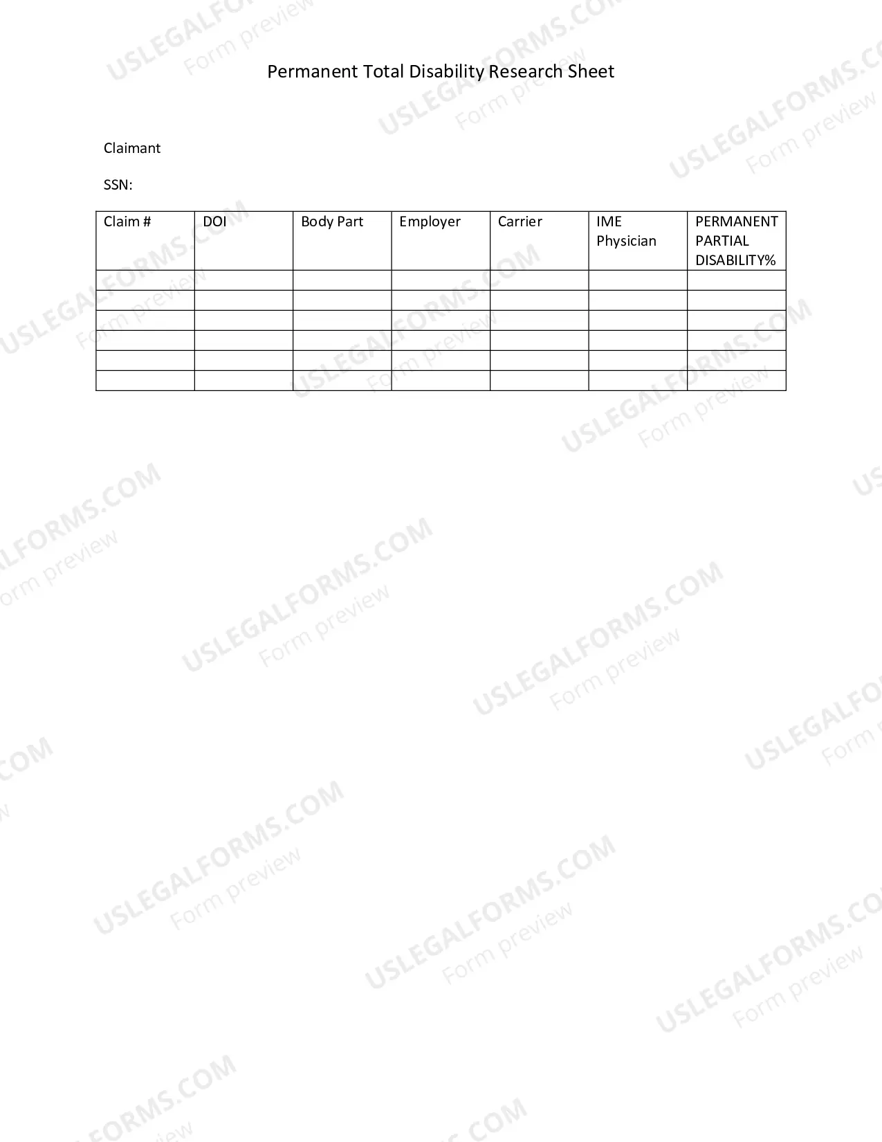 Preview Carrier/Self-Insured/TPA Request for Permanent Total Disability Review