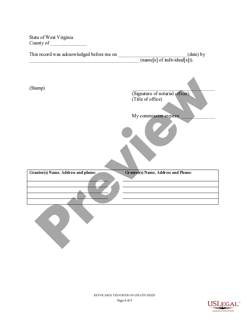 Preview Transfer on Death Deed or TOD - Beneficiary Deed for Individual to Two Individuals