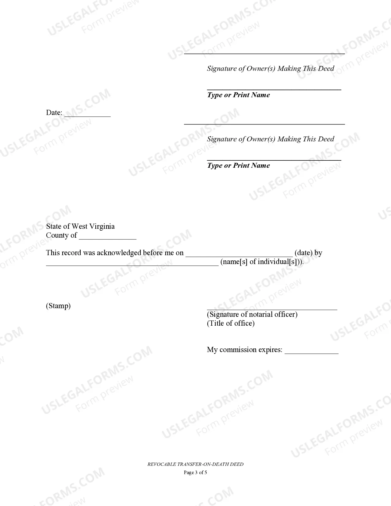 Preview Transfer on Death Deed or TOD - Beneficiary Deed for Two Individuals to One Individual