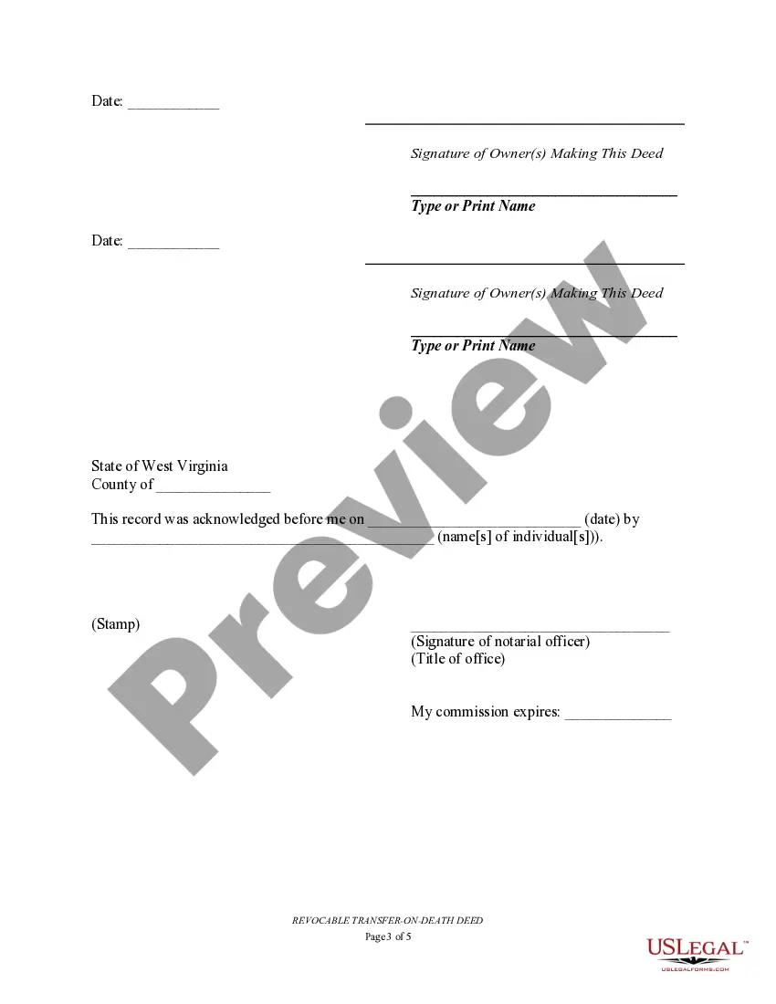 Preview Transfer on Death Deed or TOD - Beneficiary Deed for Two Individuals to Husband and Wife Beneficiaries
