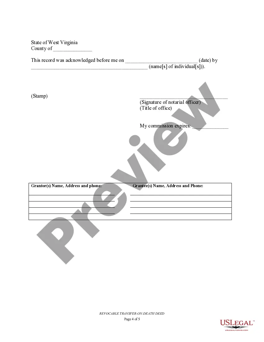 Preview Transfer on Death Deed or TOD - Beneficiary Deed for Two Individuals to Multiple Individuals