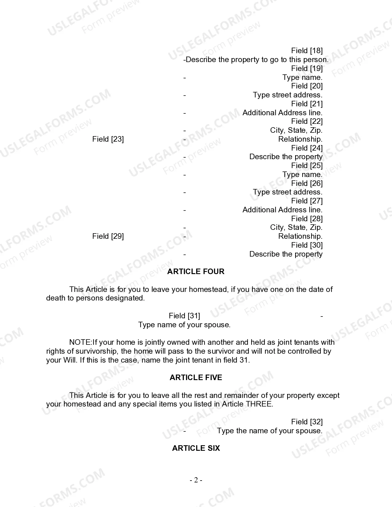 Preview Mutual Wills Package for Married Couple with Adult and Minor Children