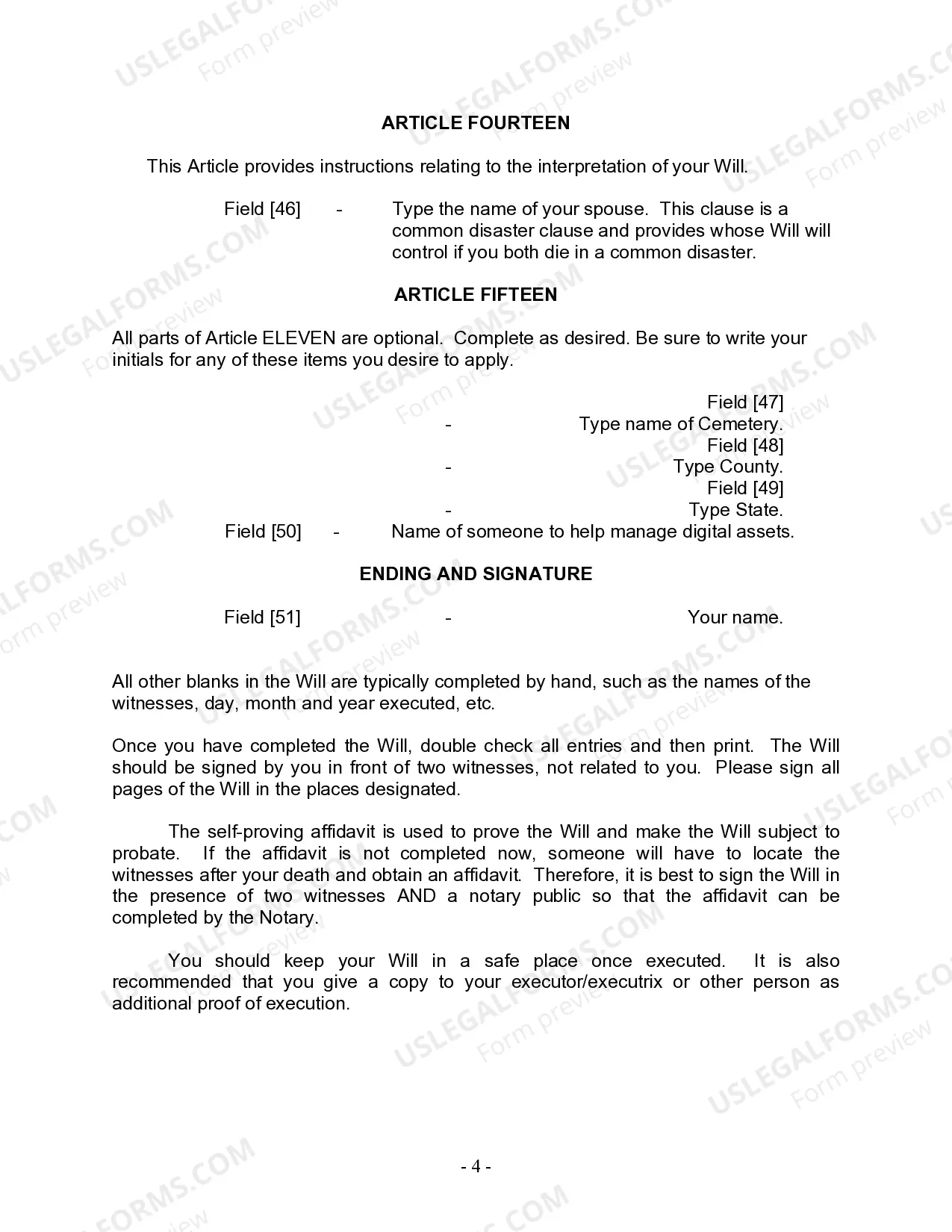 Preview Mutual Wills Package for Married Couple with Adult and Minor Children