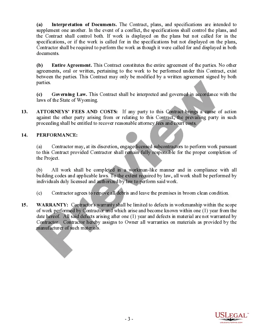 Preview Demolition Contract for Contractor