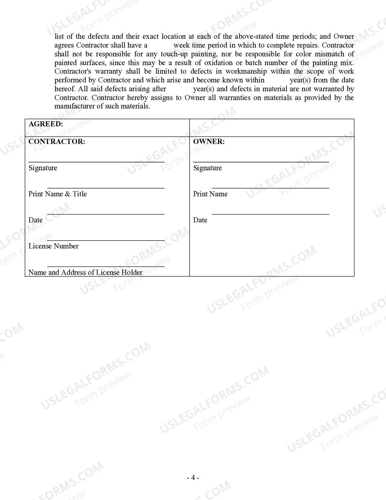 Preview Sheetrock Drywall Contract for Contractor