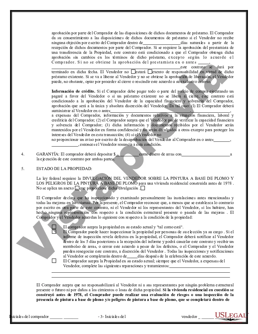 Preview Contrato de Compraventa de Bienes Inmuebles sin Corredor para Acuerdo de Venta de Casa Residencial