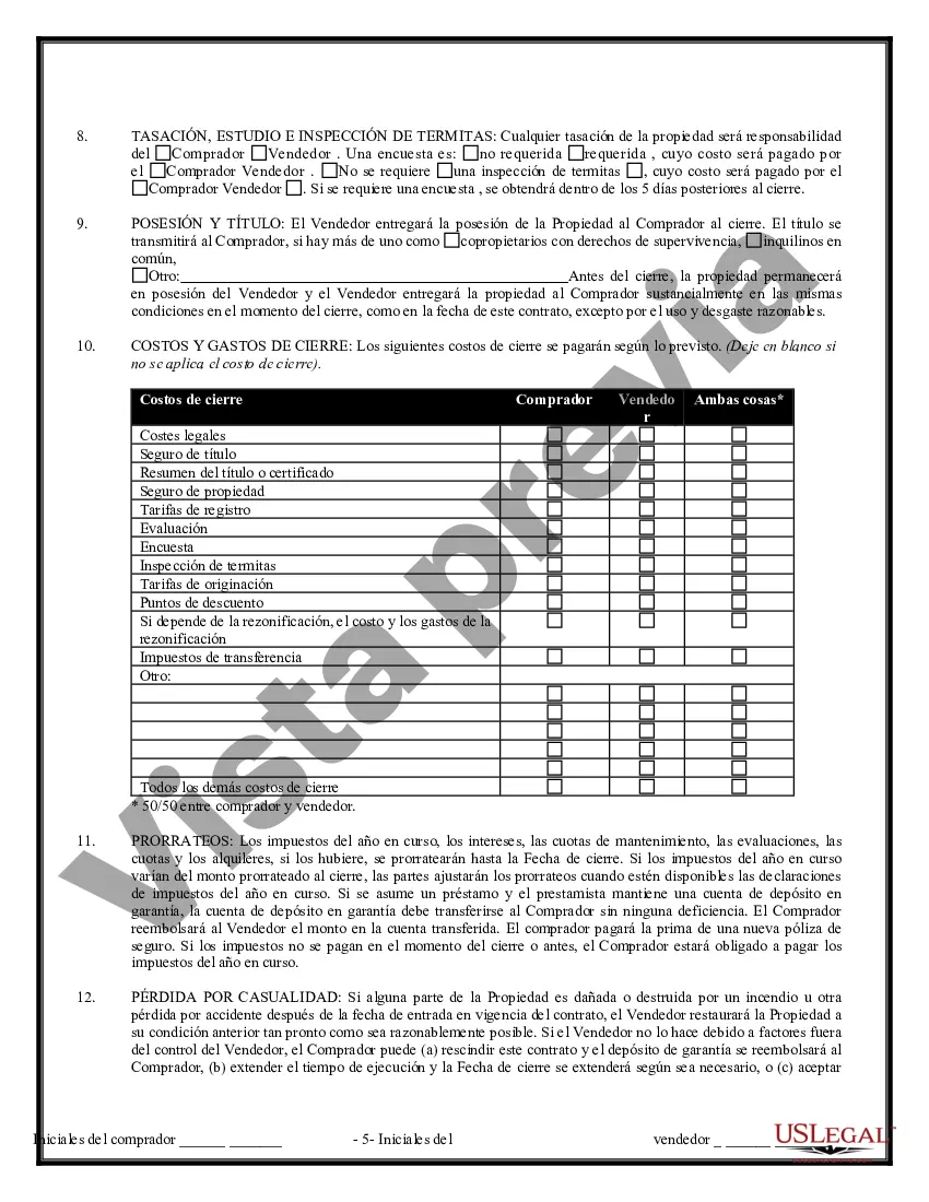 Preview Contrato de Compraventa de Bienes Inmuebles sin Corredor para Acuerdo de Venta de Casa Residencial
